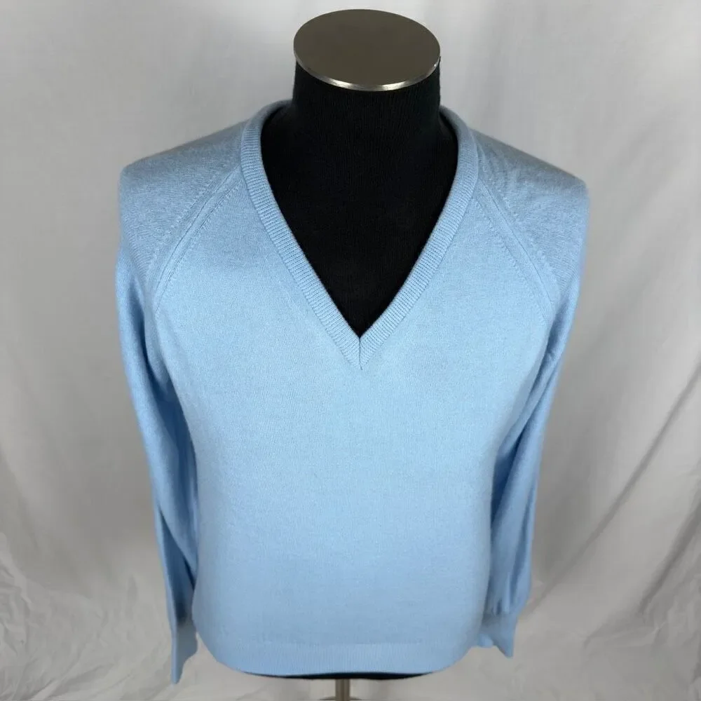 Vintage Par Four Golf‎ Baby Blue V-Neck Sweater - Men’s L
